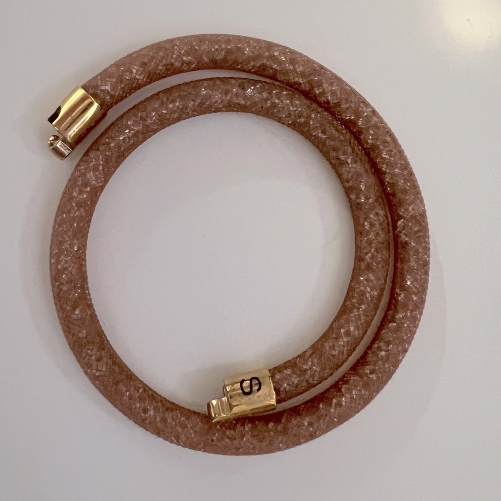 Swarovski Rose Gold Stardust Double Wrap Bracelet